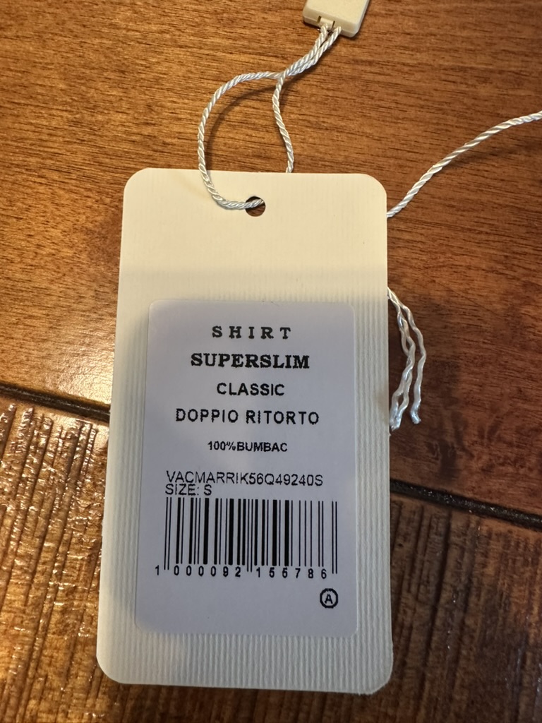Original Bigotti tag — Doppio Ritorto Shirt