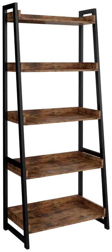 IRONCK Industrial 5-Tier Ladder Bookshelf